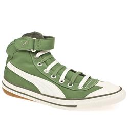 Puma Male 917 Mid Fabric Upper Fashion Trainers in Green