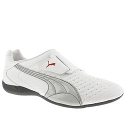 Puma Male Doshu Manmade Upper Fashion Trainers in White and Grey
