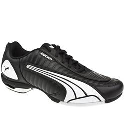 Puma Male Ducati L-Twin Fashion Trainers in Black and White