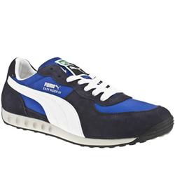 Male Easy Rider Fabric Upper Fashion Trainers in Navy and White