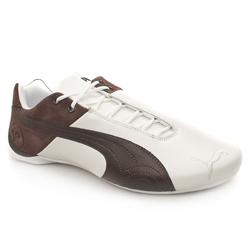 Puma Male Future Cat Lo P Too Leather Upper Fashion Trainers in White and Brown