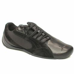 Puma Male Inflection Too Leather Upper Fashion Trainers in Black, White and Navy