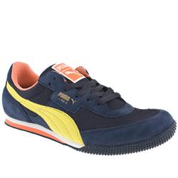 Puma Male Lab 2 Suede Upper Fashion Trainers in Navy