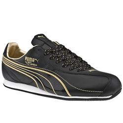 Puma Male Puma Esito Leather Upper Fashion Trainers in Black, White