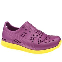 Puma Male Rs100 Injex Manmade Upper Fashion Trainers in Purple