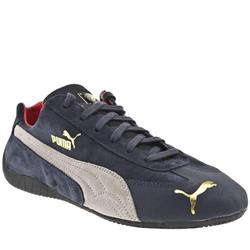 Male Speed Cat Sd 10yr Suede Upper Fashion Trainers in Navy
