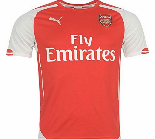 Mens Arsenal Home Shirt 2014 2015 Red/White S