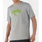 Puma Mens CM Logo T-Shirt Athletic Gray Heather