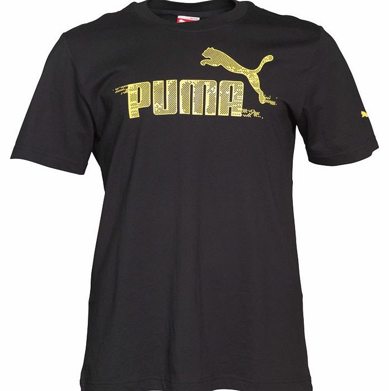 Puma Mens Digital No 1 Logo T-Shirt
