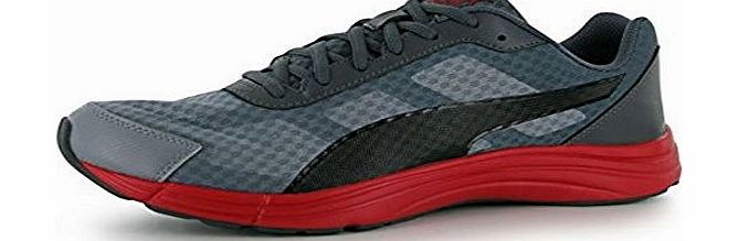 Puma Mens Expedite Trainers Lace Up Running Jogging Gym Sport Shoes Grey/Black UK 9