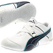Puma Mens Kutbac Leather - White/Navy.