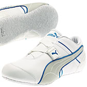 Puma Mens Kutbac Leather - White/Silver/Blue.