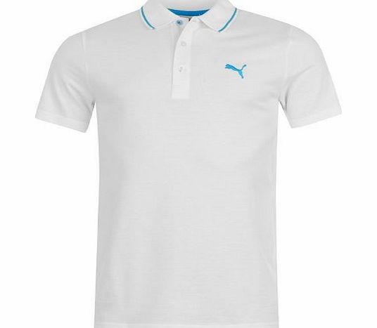 Puma Mens Pique Polo Shirt Mens White XL