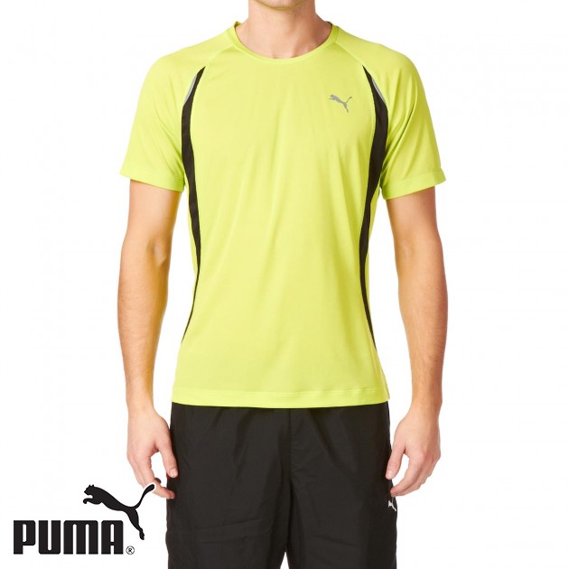 Mens Puma Sprint T-Shirt - Lime