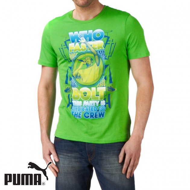Puma Mens Puma Usain Bolt Party T-Shirt - Classic