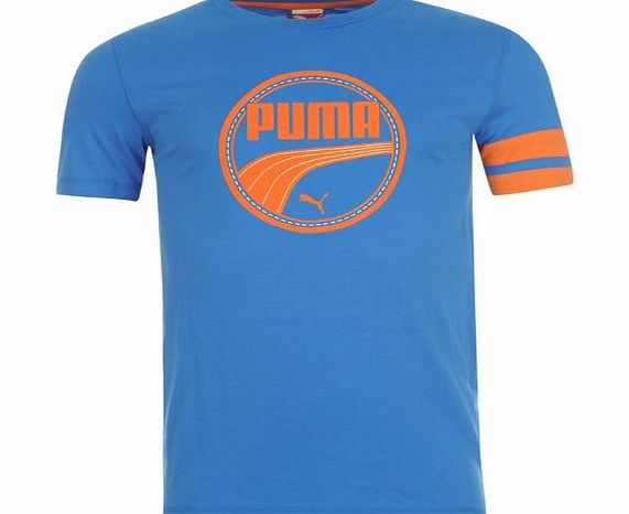 Puma Mens QTT Athletic T Shirt Mens Blue M