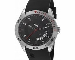 Puma Motorsport Circuit-Large Silver Black Watch