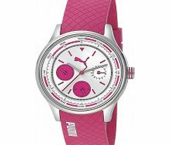 Puma Motorsport Wheel Chrono Silver Pink Watch