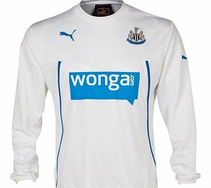 Puma Newcastle United Sweatshirt - White/Dark Grey