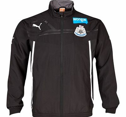 Puma Newcastle United Woven Jacket - Black/Dark Grey