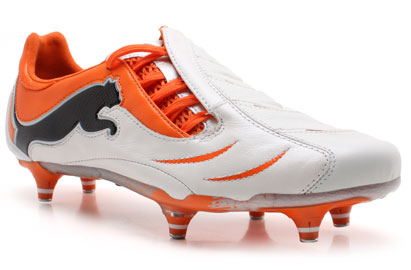 Puma PowerCat 1.10 SG Football Boots White/Orange