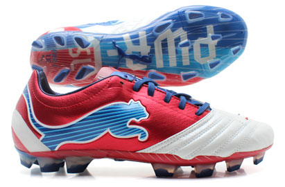 Puma Powercat 1.12 SL FG Football Boots White/Ribbon