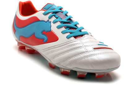 Powercat 1 FG Football Boots White/Ocean