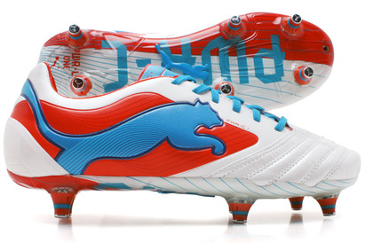 Puma Powercat 1 SG Football Boots White/Orange/Ocean