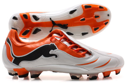 PowerCat 2.10 FG Football Boots White/Orange