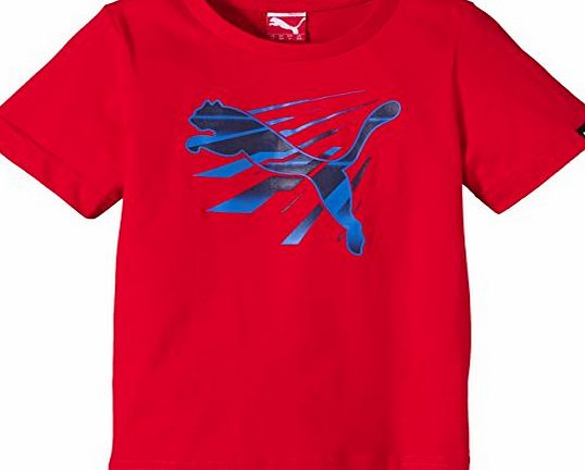 Puma  Fun Q5 Boys T-Shirt Red Puma Red Size:13 years