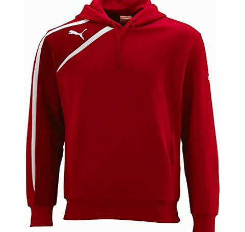 Puma Spirit Teamwear Junior Sweat Hoody Red Size Large