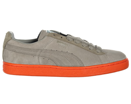 Puma Suede Classic Grey/Beige/Orange Trainers