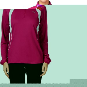 Puma T-Shirts - Puma 1/2 Zip Long Sleeve T-Shirt