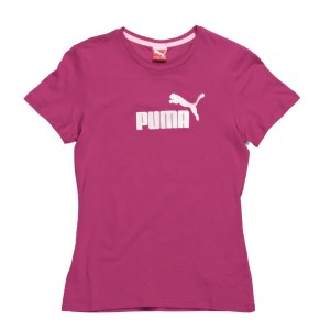Puma T-Shirts - Puma Burst Logo T-Shirt - Fuschia