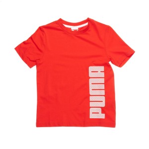 Puma T-Shirts - Puma Dash Logo T-Shirt - Red