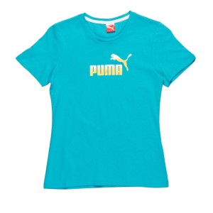Puma T-Shirts - Puma Flare Logo T-Shirt - Blue