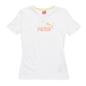 Puma T-Shirts - Puma Flare Logo T-Shirt - White
