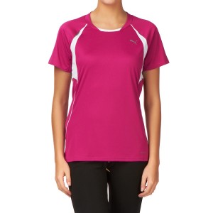 Puma T-Shirts - Puma Running T-Shirt - Fuschia