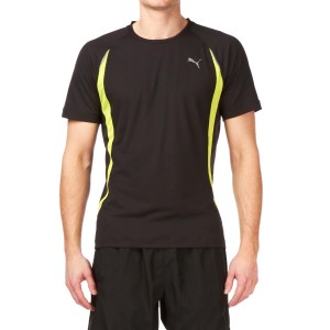 T-Shirts - Puma Sprint T-Shirt - Black Lime