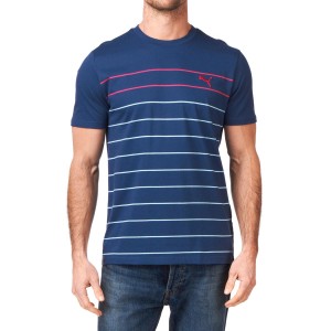 Puma T-Shirts - Puma Streak T-Shirt - Denim/Purple