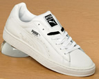 Puma The Basket II White/White Leather Trainers