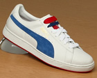 Puma The Basket Paris White/Blue Leather Trainer