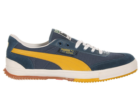 Puma TT Super CC Navy/Yellow Mesh Trainers