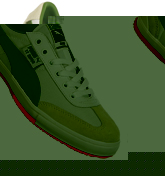 Puma TT Super CC White/Green Mesh Trainers