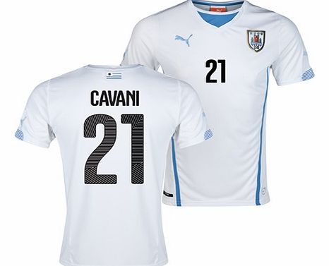 Puma Uruguay Away Shirt 2013/14 with Cavani 21