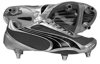 Puma V1-08 SG Football Boots Silver/Grey/Black