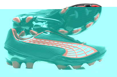 Puma V1-10 FG Football Boots Black/Red/Black