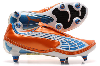 Puma V1-10 SG Football Boots Orange/Blue/White