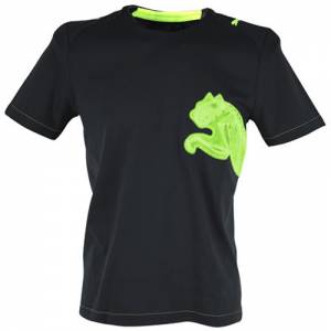 v3.08 Tricks Cat Tee - Black/Fluorescent