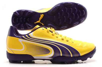 Puma V6.11 GC TF Football Boots Kids Yellow / Purple
